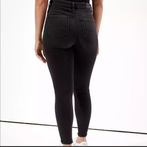 AE Curvy Super Hi-Rise Jegging Black